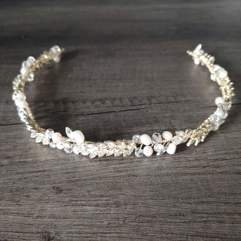 Wedding Gold Bridal Hair Piece